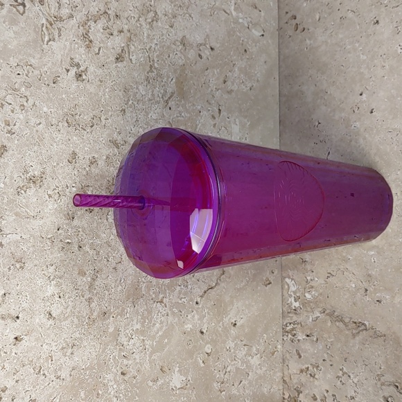 Starbucks 2021 Summer Purple Kaleidoscope Dome Top 24oz Acrylic Tumbler - Picture 3 of 6